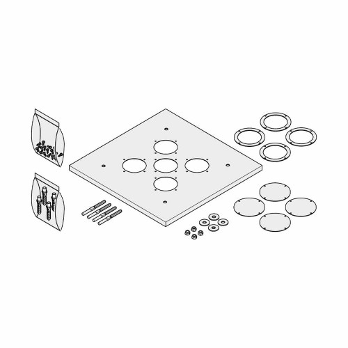 Immagine di Vaillant Set copertura camino DN50mm (5 uscite) 0010029363