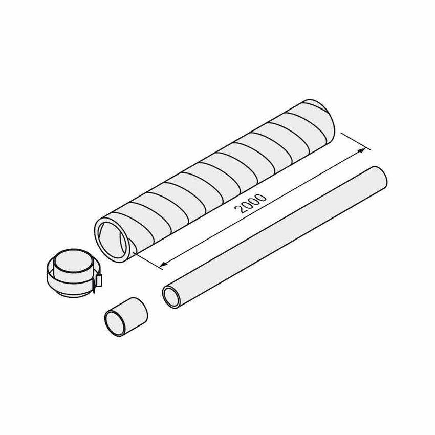 Immagine di Vaillant Kit estensione aria 2 m 0010029005