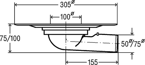 Immagine di Viega scarico per terrazze e balconi advantix corpo base 295929