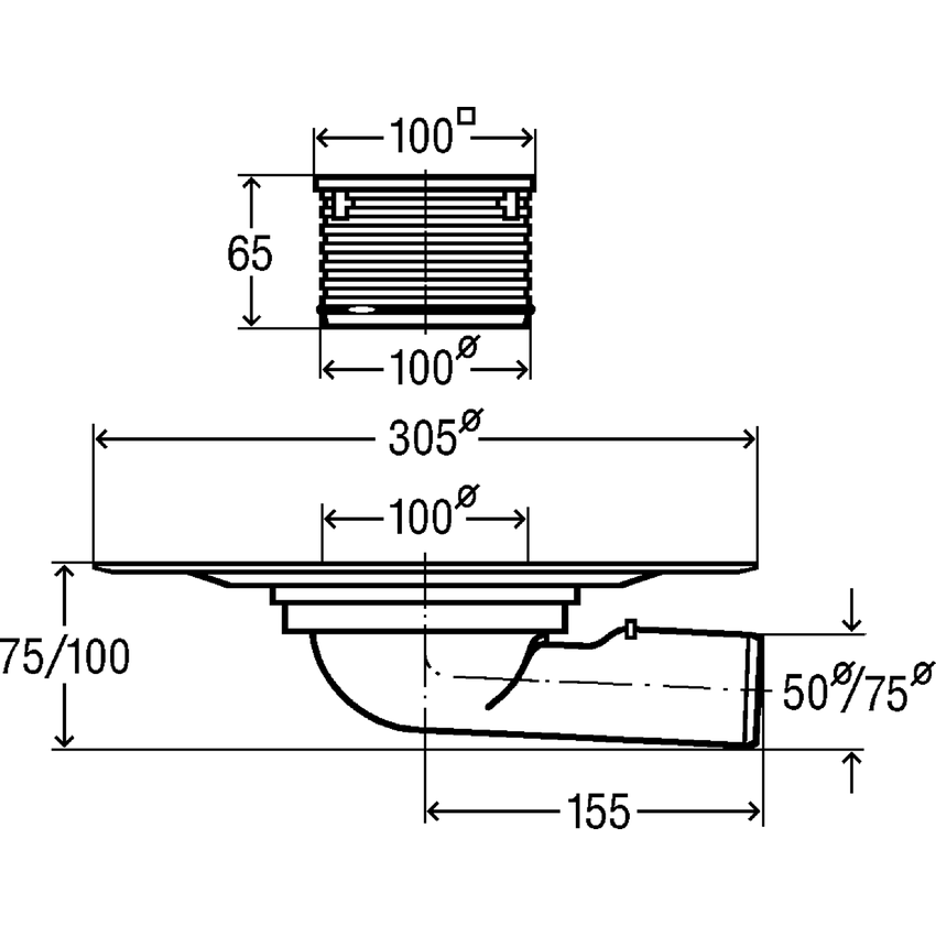 Immagine di Viega scarico per terrazze e balconi advantix 557072