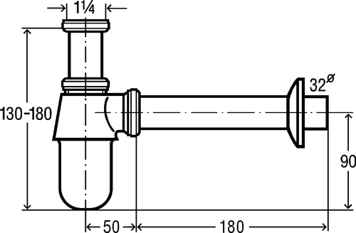 Immagine di Viega sifone a bottiglia 100674