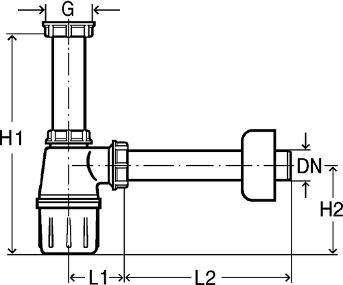 Immagine di Viega sifone a bottiglia 119270