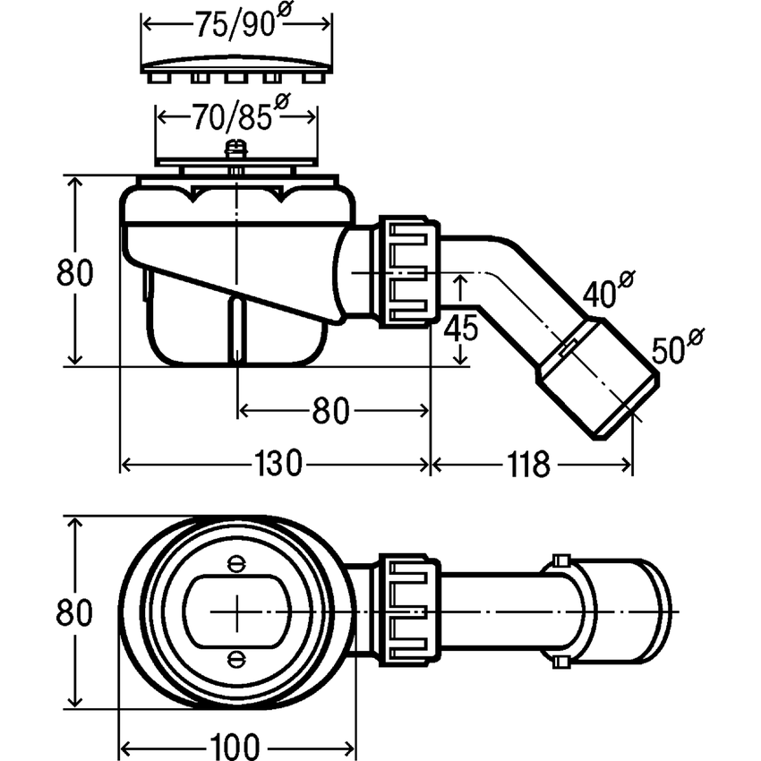 Immagine di Viega DOMOPLEX sifone 126582