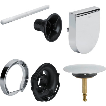 Immagine di Viega MULTIPLEX TRIO visign MT9 set accessori di completamento finitura cromo 724580