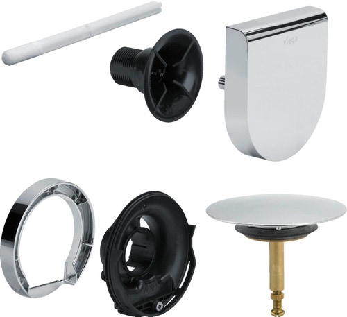 Immagine di Viega MULTIPLEX TRIO visign MT9 set accessori di completamento finitura cromo 724580