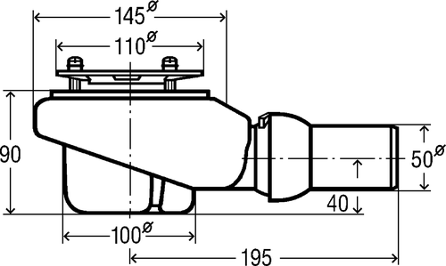 Immagine di Viega TEMPOPLEX PLUS sifone con elevata capacità di scarico 559991