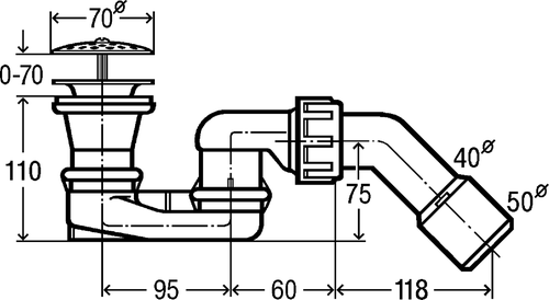 Immagine di Viega VARIOPLEX sifone 108847