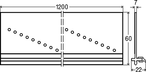 Immagine di Viega listello di finitura piastrelle advantix vario per scarico a parete 784362