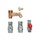 Bosch TAE Kit di intercettazione per mandata, ritorno, rubinetto riempimento/scarico impianto e rubinetto gas provvisto di sicurezza termica interna 7738112226
