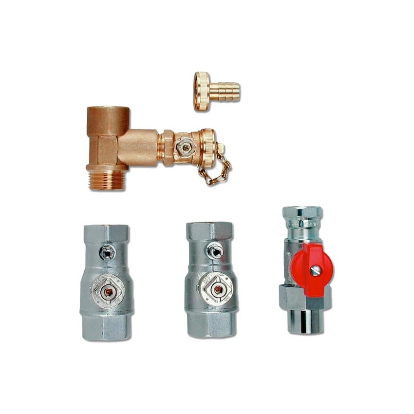 Immagine di Bosch TAE Kit di intercettazione per mandata, ritorno, rubinetto riempimento/scarico impianto e rubinetto gas provvisto di sicurezza termica interna 7738112226