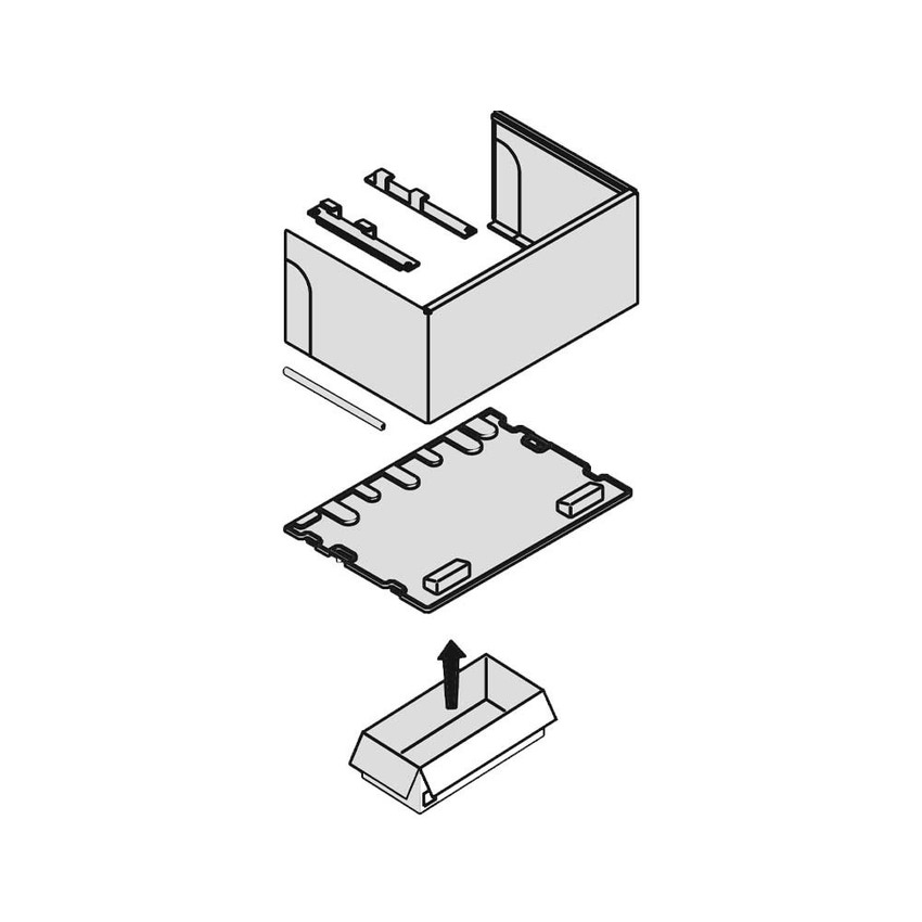 Immagine di Bosch Acc. 1088 Pannello per la copertura dei collegamenti idraulici tra caldaia e bollitore sottoposto tipo WD P B 7719002755