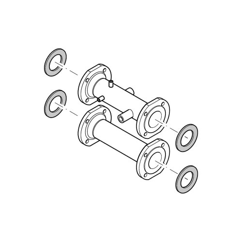 Immagine di Bosch Kit J 3/240IL0-3 Generatore modulare con tre caldaie murali Cerapur Maxx in linea da 240 kW, a condensazione SOLO riscaldamento alta potenza per centrali termiche 7735265266