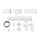 Bosch Collettore fumi base DN200 mm in PP, per il collegamento in cascata in pressione positiva di 2 caldaie Cerapur Maxx 7736700114