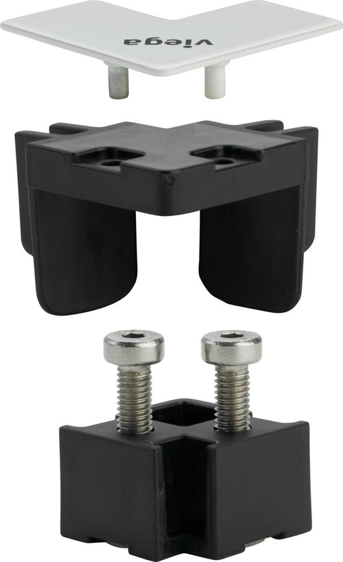 Immagine di Viega ADVANTIX VARIO set accessori 90° finitura acciaio opaco 711788