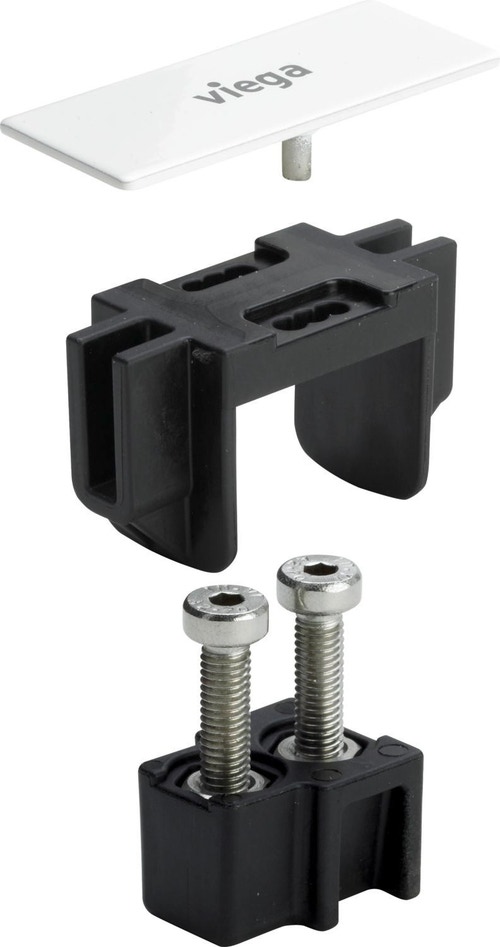 Immagine di Viega ADVANTIX VARIO set accessori finitura acciaio bianco 711825