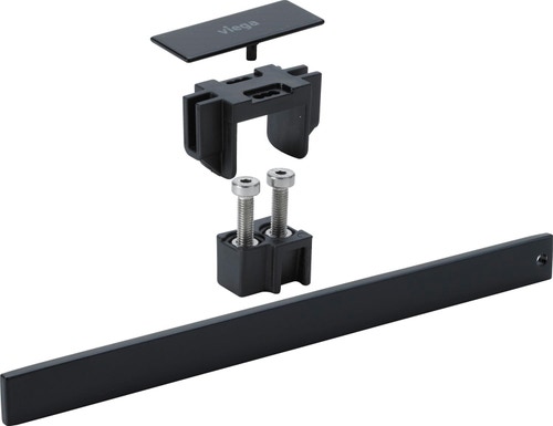 Immagine di Viega ADVANTIX VARIO set griglia a listello corriacqua finitura acciaio nero 711856