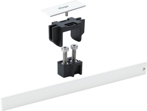 Immagine di Viega ADVANTIX VARIO set griglia a listello corriacqua finitura acciaio bianco 711863