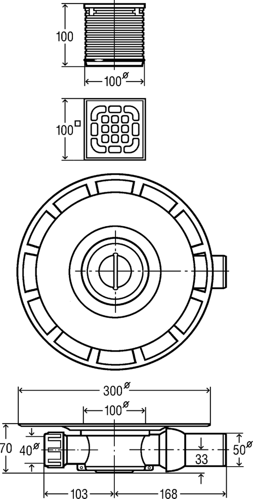 Immagine di Viega ADVANTIX pozzetto a pavimento 565701