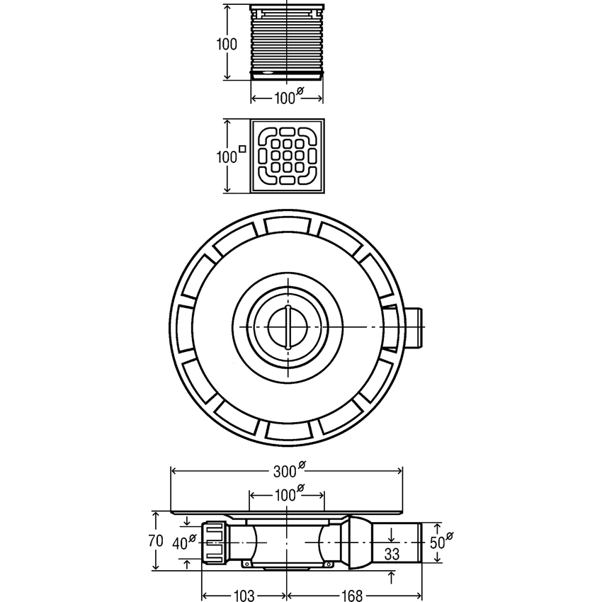 Immagine di Viega ADVANTIX pozzetto a pavimento 565701