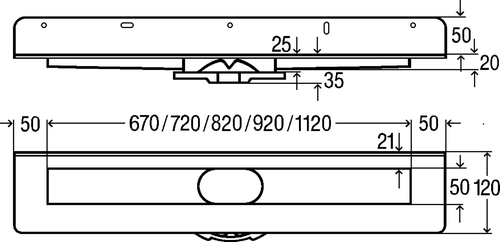 Immagine di Viega ADVANTIX corpo base corriacqua parete da 80 cm 737023