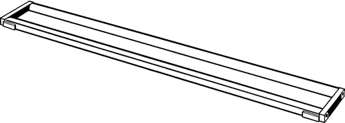 Immagine di Viega ADVANTIX cornice griglia corriacqua profilo arrotondato da 80 cm 737078