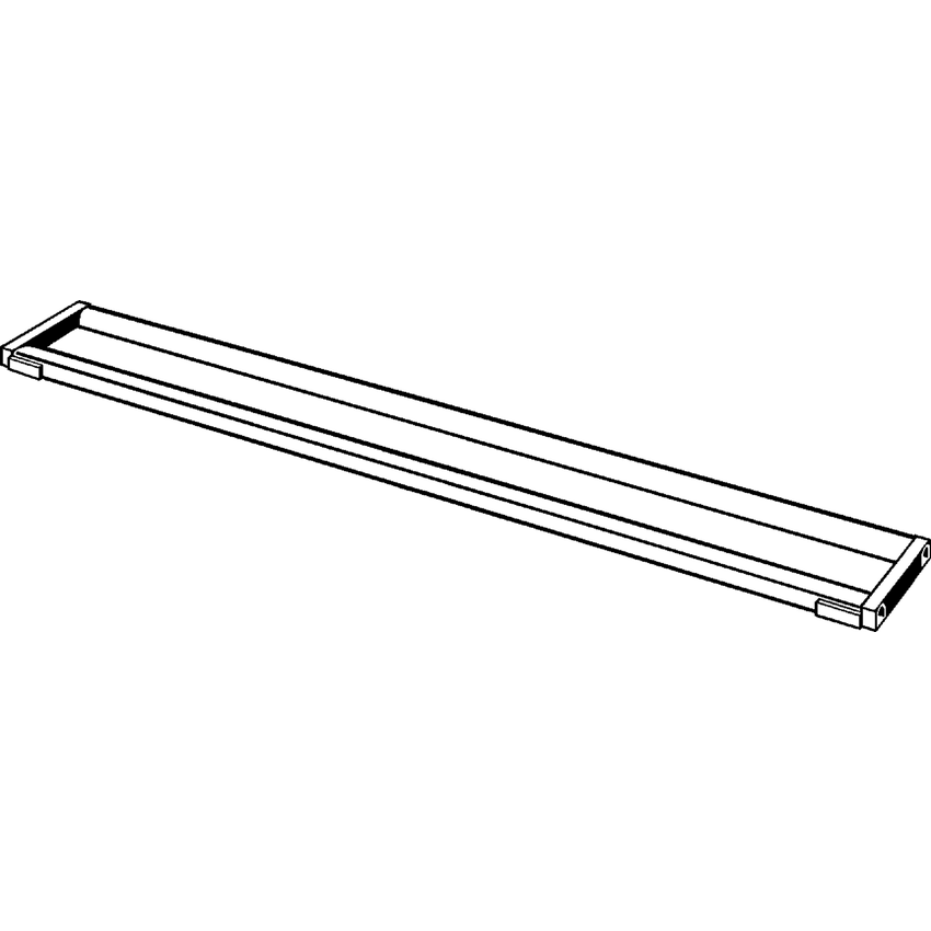 Immagine di Viega ADVANTIX cornice griglia corriacqua profilo arrotondato da 100 cm 737092