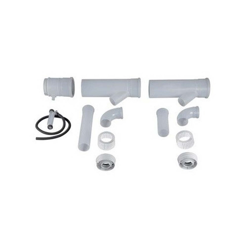 Immagine di Bosch AZB 947 Collettore fumi base DN250 mm in PP, per il collegamento in cascata "TL", in pressione negativa, di 2 caldaie Cerapur Maxx 7746900667