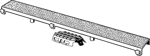 Immagine di Viega ADVANTIX griglia corriacqua visign ER12 da 80 cm 737412