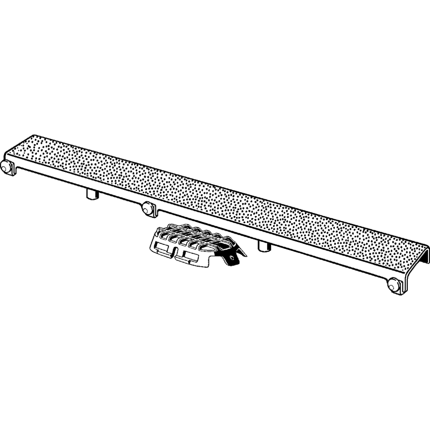 Immagine di Viega ADVANTIX griglia corriacqua visign ER12 da 120 cm 737443