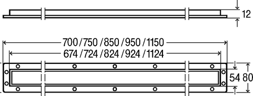 Immagine di Viega ADVANTIX cornice griglia corriacqua da 100 cm 745387