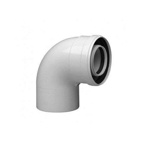 Immagine di Bosch COCV90 Curva Ø 60/100 mm, Alluminio rigido - 90° 7736995079