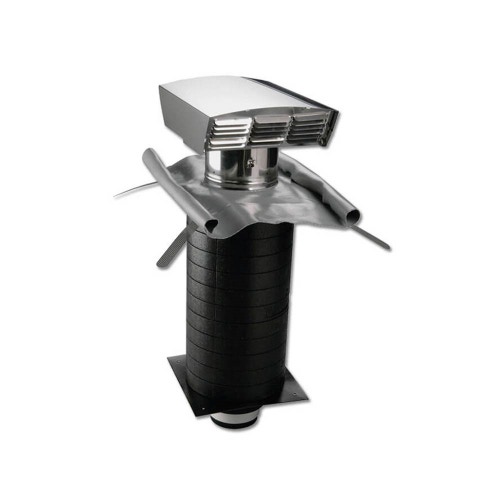 Immagine di Bosch DDF 160/1 Accessorio DN 160 per presa aria esterna o espulsione aria esausta a tetto in acciaio inox 7719003366