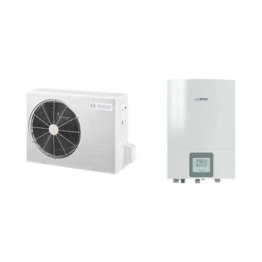 Immagine di Bosch Compress 3000 AWS 2 Pompa di calore aria/acqua ODU Split 2 reversibile splittata 3 kW monofase e unità interna AWBS 2-6 7735252147