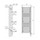 Deltacalor STENDY SHORT ELECTRIC PLUS scaldasalviette stendino H.145,7 L.50,3 cm, colore pastel grey beige finitura opaco SSD3137048TR1019M