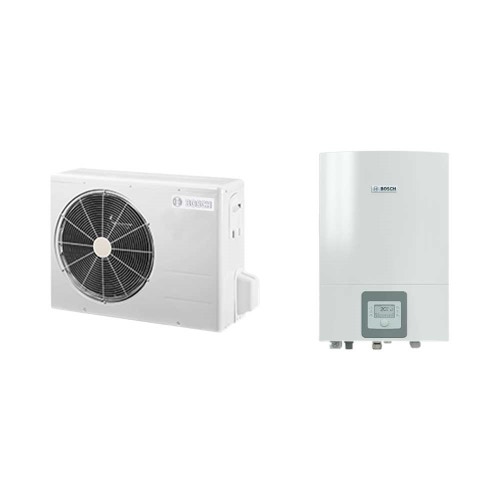 Immagine di Bosch Compress 3000 AWS 2 Pompa di calore aria/acqua ODU Split 2 reversibile splittata 3 kW monofase e unità interna AWES 2-6 con resistenza elettrica integrata 7735252148