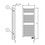 Immagine di Deltacalor ELECTRO scaldasalviette H.125,1 L.50 cm, colore bianco BAEP120050TB