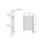 Deltacalor SLIM-C ELECTRIC PLUS scaldasalviette H.86,8 L.52,8 cm, colore bianco SCD4081050NB