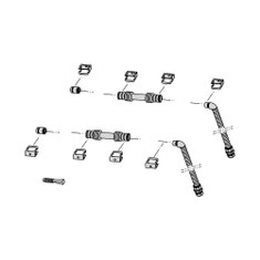 Immagine di Bosch FS29-2 Kit di connessione idraulica per il montaggio sopra tetto e integrato al tetto per ciascuna fila di collettori solari FT 226-2 con lunghezza 1 metro cada tubo 7735600344