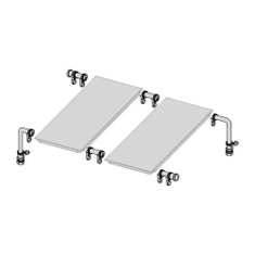 Immagine di Bosch FS27-2 Kit di connessione idraulica per il montaggio su tetto piano per ciascuna fila di collettori solari FKC-2 con lunghezza 1 metro cad a tubo 7735600340