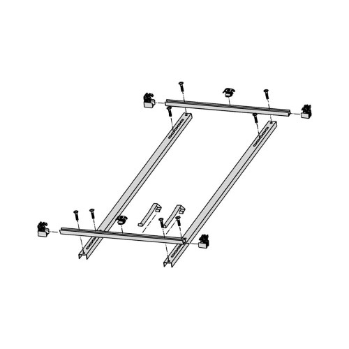 Immagine di Bosch VKA6 Kit base per il montaggio di 1 collettore solare a tubi sottovuoto VK120-2 CPC, per sistemi sopra tetto 7735600166