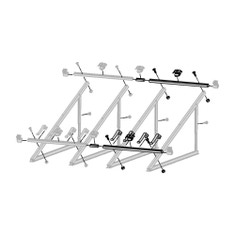 Immagine di Bosch VKF8 Kit estensione per 2 collettori solari a tubi sottovuoto VK120-2 CPC, per sistemi su tetto piano e paralleli alla facciata 7735600174