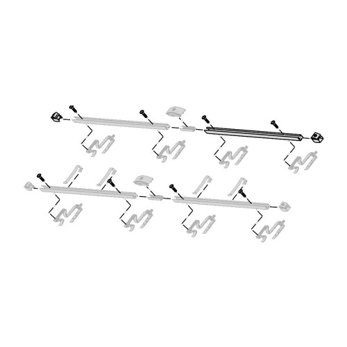 Immagine di Bosch FKA11-2 Kit di rinforzo aggiuntivo per il primo collettore solare piano verticale di ciascuna fila 8718531026