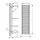 Deltacalor STENDY ELEGANCE scaldasalviette stendino H.176 L.48 cm, colore bianco SR180048B