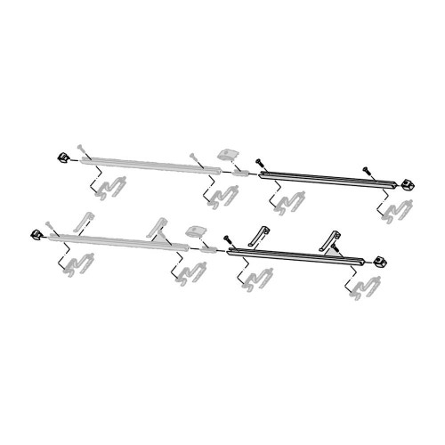 Immagine di Bosch FKA7-2T Guida profilata per il montaggio del primo collettore solare piano orizzontale di ciascuna fila 8718532807