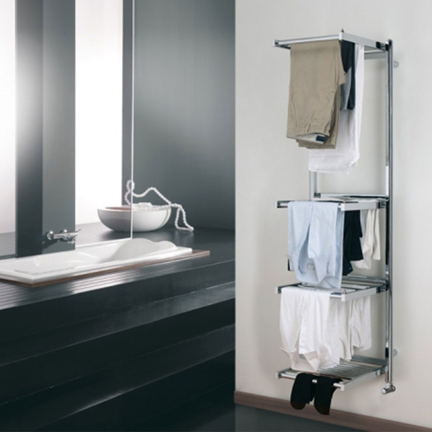 Immagine di Deltacalor STENDY scaldasalviette stendino H.174,7 L.51,2 cm, finitura cromo SY175050C