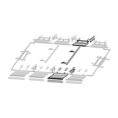 Immagine di Bosch Kit estensione per il montaggio con inclinazione tetto 17-65° di 1 collettore solare piano orizzontale aggiuntivo, per sistemi integrati nel tetto 8718531012