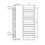 Immagine di Deltacalor FLY scaldasalviette H.121,8 L.75 cm, colore bianco FY120075B
