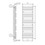 Immagine di Deltacalor FLY scaldasalviette H.152,2 L.75 cm, colore bianco FY150075B