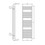 Immagine di Deltacalor RIGHT scaldasalviette H.177 L.48 cm, finitura cromo RG177048C