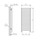 Deltacalor SLIM C scaldasalviette H.130 L.50 cm, colore bianco SC130050B